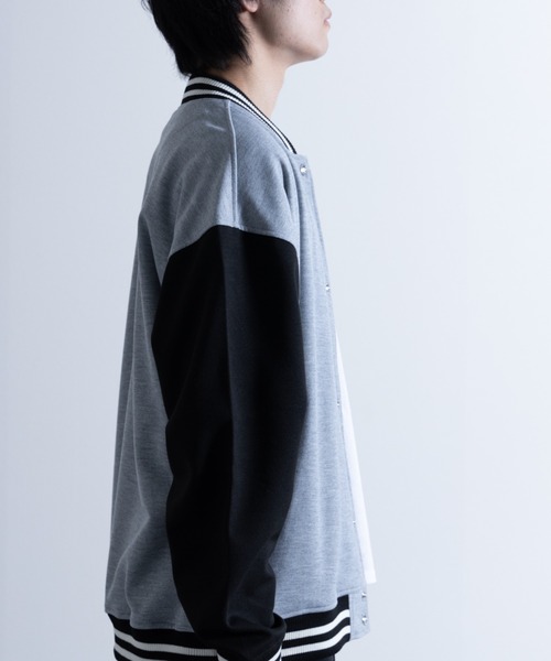 NYLAUS(ナイラス)の「ポンチ ビッグシルエット スタジャン(スタジャン・メンズ・グレイッシュベージュ/ブラック/杢グレー・L/M/LL)」の9枚目の写真