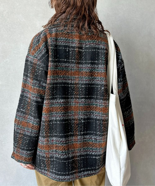 CPCM（シーピーシーエム）の「アソート柄ブークレチェックテーラードジャケット（テーラードジャケット・レディース・グレー/ブラック/ブラウン/アイボリー・FREE）」の17枚目の写真