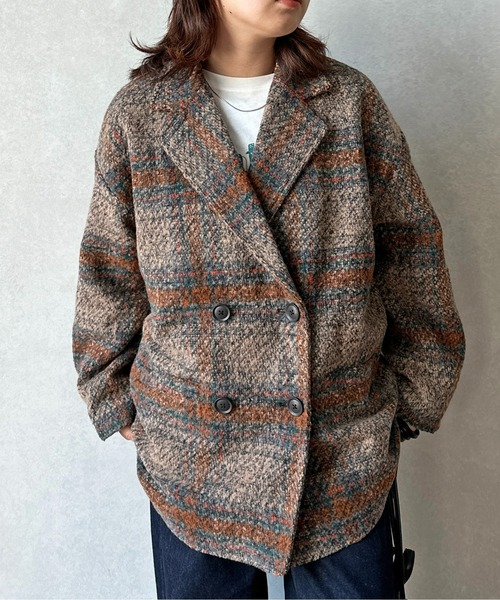 CPCM（シーピーシーエム）の「アソート柄ブークレチェックテーラードジャケット（テーラードジャケット・レディース・グレー/ブラック/ブラウン/アイボリー・FREE）」の21枚目の写真