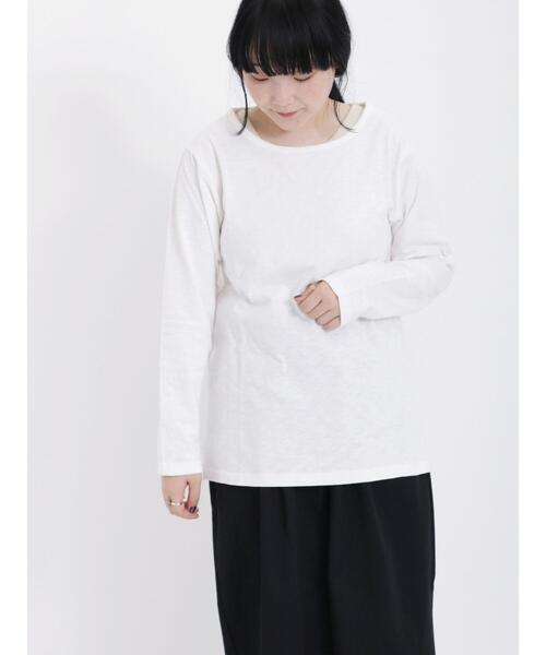 Samansa Mos2（サマンサ モスモス）の「スラブ天竺柄アソート長袖