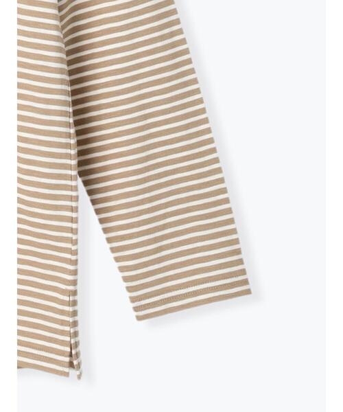 Samansa Mos2（サマンサ モスモス）の「スラブ天竺柄アソート長袖カットソー（Tシャツ/カットソー・レディース・キナリ/オフホワイト/ベージュ/ネイビー・F）」の20枚目の写真