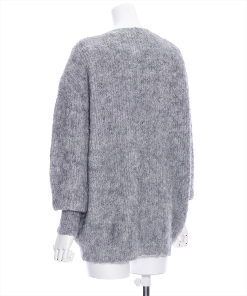 clear（クリア）の「ミックス編みオーバーサイズニットカーディガン（カーディガン/ボレロ・レディース・ブルー/グレー/アイボリー・F）」の10枚目の写真