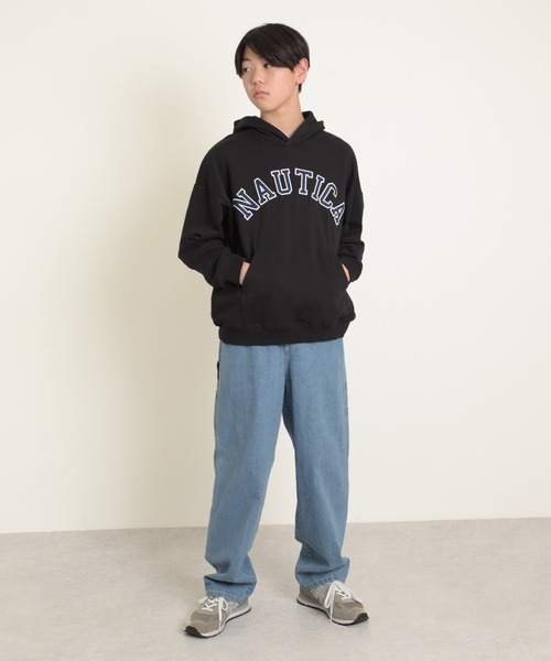 NAUTICA（ノーティカ）の「【再入荷】【NAUTICA】フロントロゴアップリケ刺繍プルパーカー（その他トップス・キッズ・ブルー/グレー/ブラック・M/L/LL）」の8枚目の写真