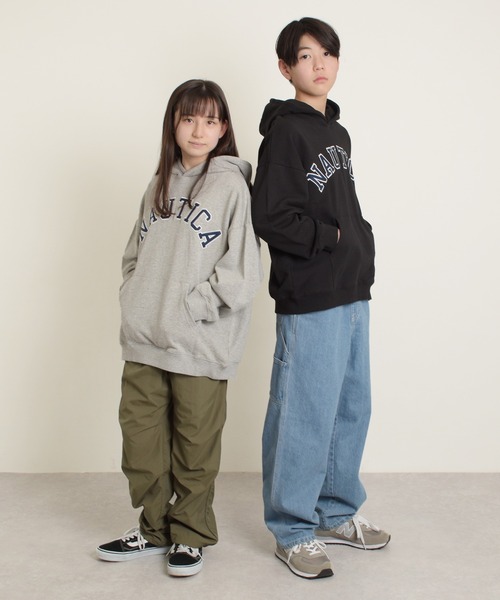 NAUTICA（ノーティカ）の「【再入荷】【NAUTICA】フロントロゴアップリケ刺繍プルパーカー（その他トップス・キッズ・ブルー/グレー/ブラック・M/L/LL）」の11枚目の写真