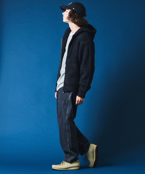 FREAK'S STORE(フリークスストア)の「FREAK’S STORE/フリークスストア シャギーニット フルジップ パーカー/リラックスフィット(パーカー・メンズ・ブラック/ベージュ/ブラウン/オレンジ/グリーン・SMALL/MEDIUM/LARGE)」の7枚目の写真