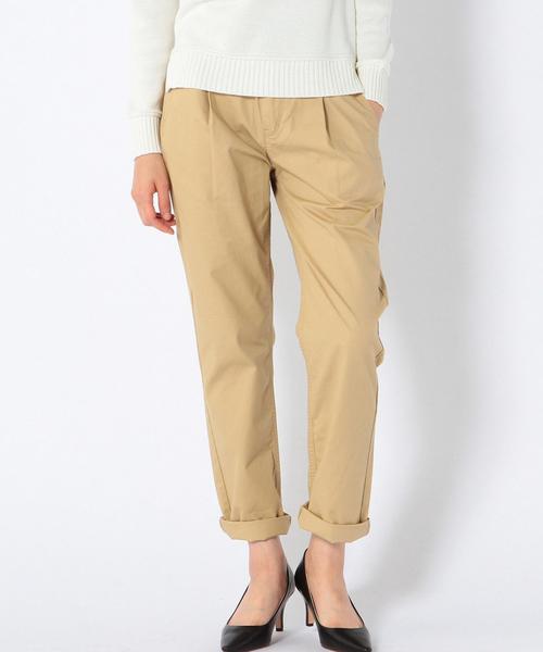 coen（コーエン）の「イージータックチノパンツ15FW（チノパンツ・レディース・ベージュ/オリーブ/ネイビー・MEDIUM/SMALL/LARGE）」の2枚目の写真