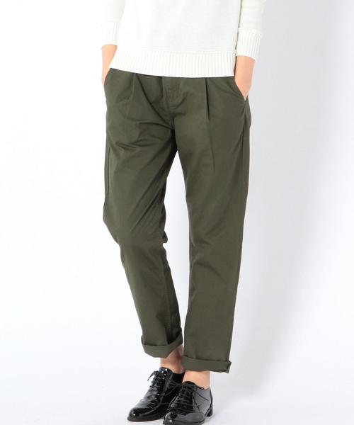 coen（コーエン）の「イージータックチノパンツ15FW（チノパンツ・レディース・ベージュ/オリーブ/ネイビー・MEDIUM/SMALL/LARGE）」の3枚目の写真