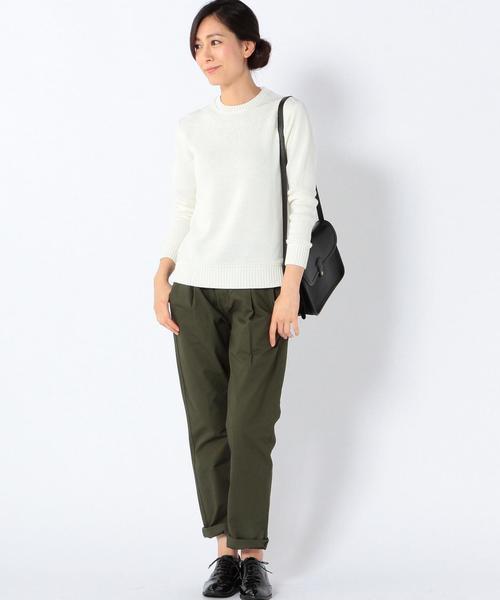 coen（コーエン）の「イージータックチノパンツ15FW（チノパンツ・レディース・ベージュ/オリーブ/ネイビー・MEDIUM/SMALL/LARGE）」の11枚目の写真