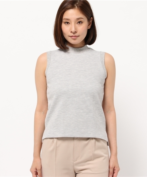OUTLET(アウトレット)の「【CIAOPANIC TYPY】Wフェイスハイネックノースリーブプルオーバー(Tシャツ/カットソー・レディース・グレー/オフホワイト/ネイビー・ONE)」の9枚目の写真