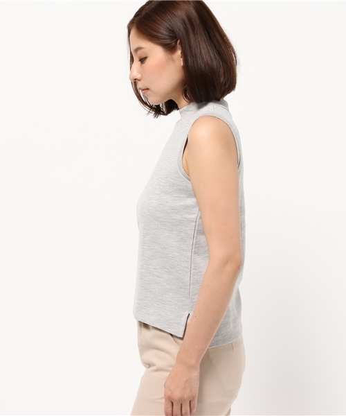 OUTLET(アウトレット)の「【CIAOPANIC TYPY】Wフェイスハイネックノースリーブプルオーバー(Tシャツ/カットソー・レディース・グレー/オフホワイト/ネイビー・ONE)」の4枚目の写真