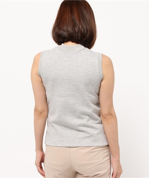 OUTLET(アウトレット)の「【CIAOPANIC TYPY】Wフェイスハイネックノースリーブプルオーバー(Tシャツ/カットソー・レディース・グレー/オフホワイト/ネイビー・ONE)」の5枚目の写真