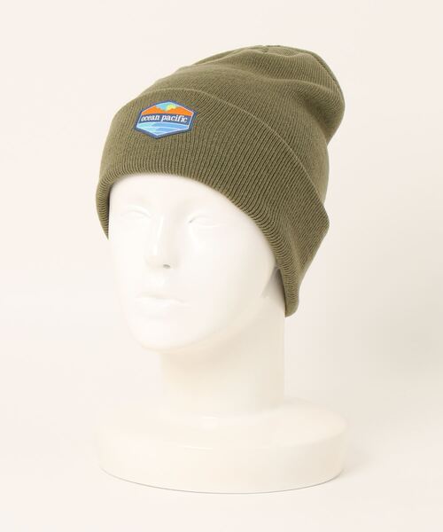 Ocean Pacific(オーシャンパシフィック)の「【OP:オーピー】ロゴビーニー ニットキャップ スキー スノボー(ニットキャップ/ビーニー・メンズ・オフホワイト/ライトグリーン/カーキ/ブラック/オレンジ・FREE)」の4枚目の写真