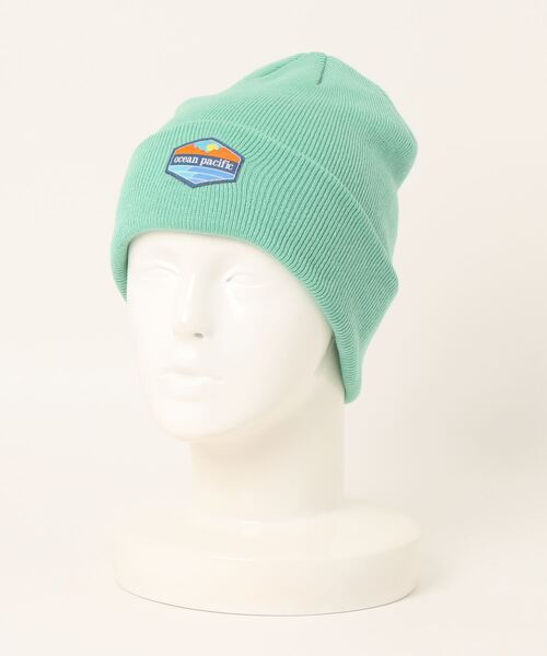 Ocean Pacific(オーシャンパシフィック)の「【OP:オーピー】ロゴビーニー ニットキャップ スキー スノボー(ニットキャップ/ビーニー・メンズ・オフホワイト/ライトグリーン/カーキ/ブラック/オレンジ・FREE)」の1枚目の写真