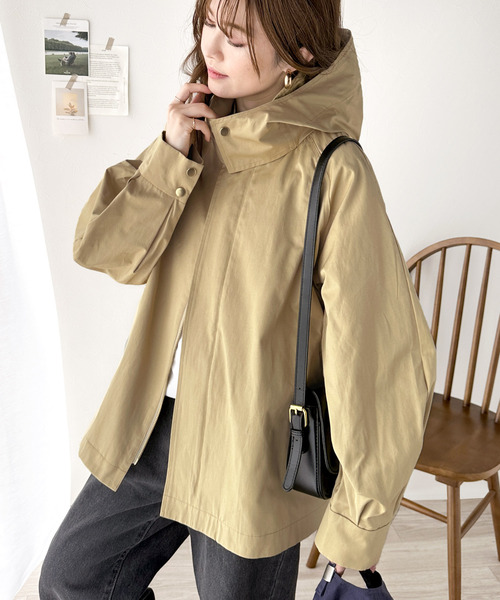 セール】ひらり、フレアで華やかに。スタンドカラーフレアマウンテン