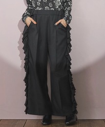 ESCAR | ■ESCAR サイドラッフルストレートパンツ(その他パンツ)