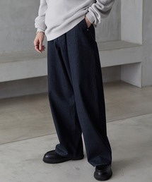 【ZOZO限定】ワイドストレートカラースラックスデニムパンツ