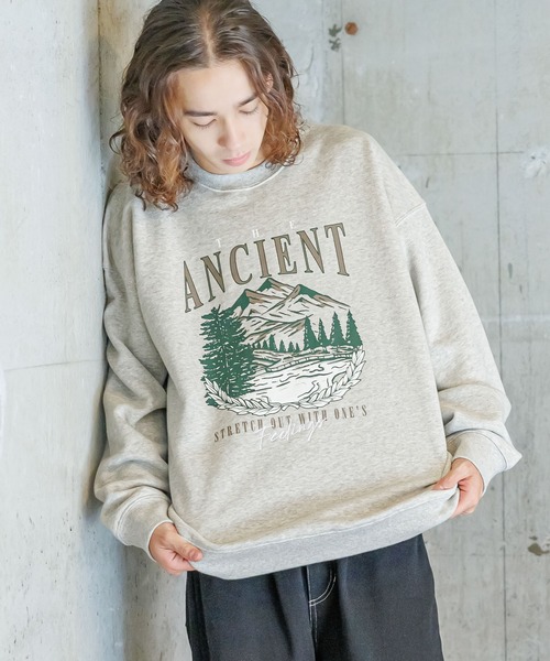 PBLIM(ページボーイリム)の「PBLIM/スーベニアプリントスウェット(スウェット・レディース・オフホワイト/杢グレー/ネイビー・MEDIUM/LARGE)」の16枚目の写真