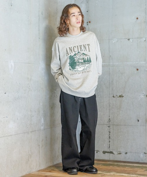 PBLIM(ページボーイリム)の「PBLIM/スーベニアプリントスウェット(スウェット・レディース・オフホワイト/杢グレー/ネイビー・MEDIUM/LARGE)」の18枚目の写真