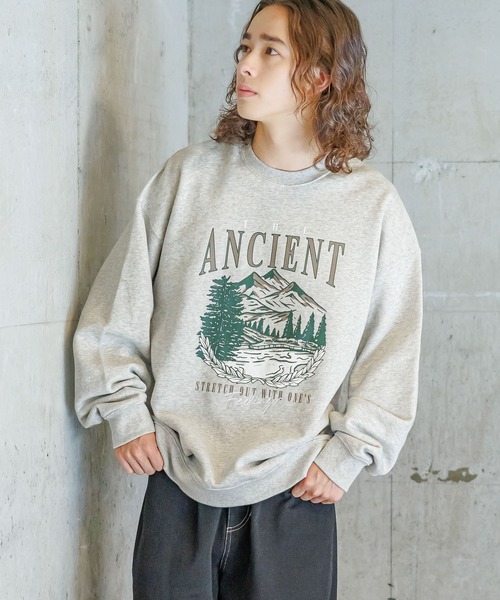 PBLIM(ページボーイリム)の「PBLIM/スーベニアプリントスウェット(スウェット・レディース・オフホワイト/杢グレー/ネイビー・MEDIUM/LARGE)」の15枚目の写真