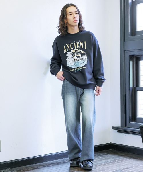 PBLIM(ページボーイリム)の「PBLIM/スーベニアプリントスウェット(スウェット・レディース・オフホワイト/杢グレー/ネイビー・MEDIUM/LARGE)」の22枚目の写真