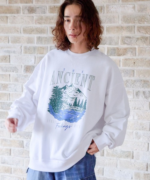 PBLIM(ページボーイリム)の「PBLIM/スーベニアプリントスウェット(スウェット・レディース・オフホワイト/杢グレー/ネイビー・MEDIUM/LARGE)」の10枚目の写真