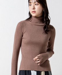 MILLION CARATS | 【ReBasic】ありそうでなかったもちもちふんわりな肌触り指ぬきロングスリーブタートルニット(ニット/セーター)