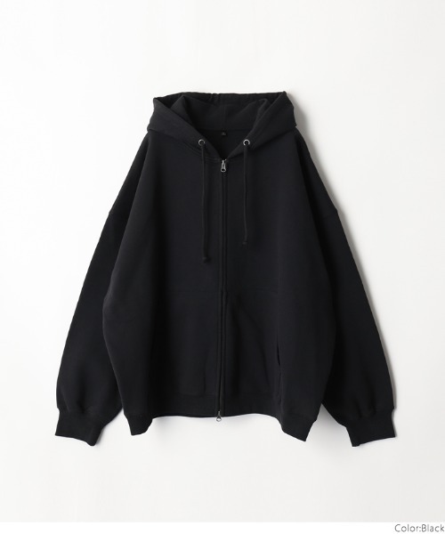 セール】メンズ ヘビーウェイト裏起毛ジップアップビッグパーカー