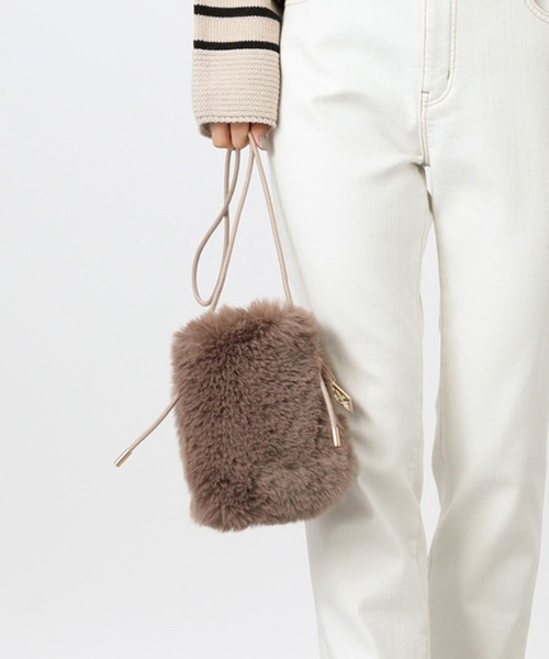 BARNYARDSTORM（バンヤードストーム）の「モバイルファーショルダー（ショルダーバッグ・レディース・モカ/ライトベージュ・FREE）」の2枚目の写真