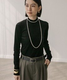 RIVE DROITE | ベロアチュールハイネックカットソー(Tシャツ/カットソー)