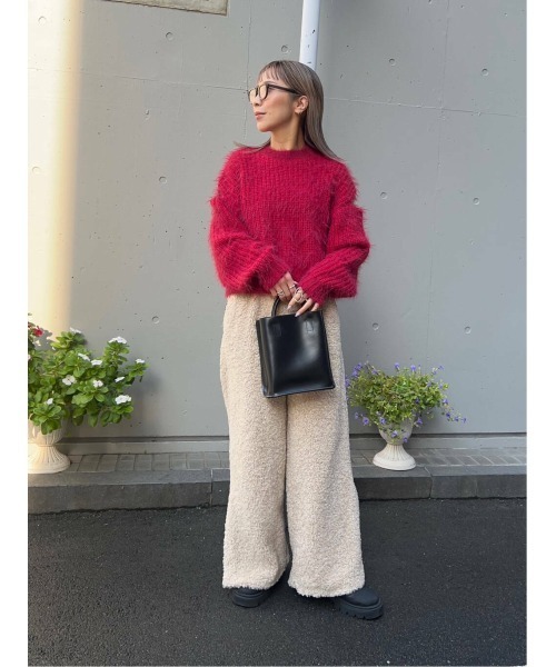 パンツ Lewis Pant-Syhthetic Boa L Alice + Olivia Stretch Bootcut Mid-Rise Pants | Saks Fifth