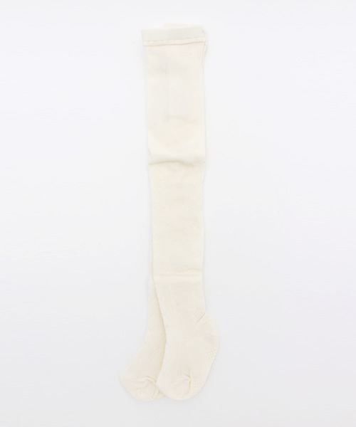 nino(ニノ)の「ジャカードタイツ(タイツ/ストッキング・キッズ・パープル/オフホワイト・L/X-SMALL/M/S)」の2枚目の写真