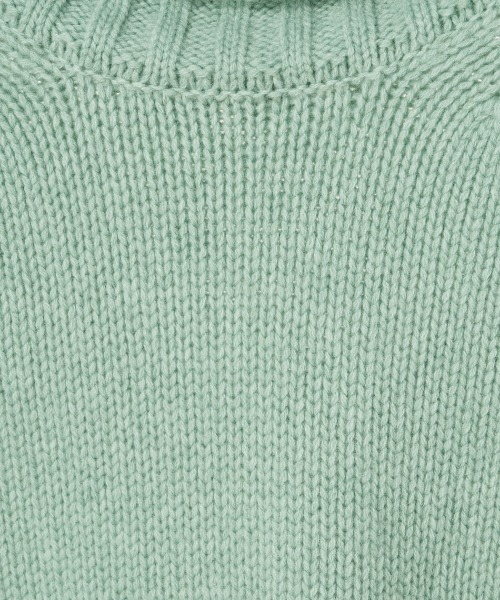 MICA&DEAL（マイカ＆ディール）の「タートルネックニットプルオーバー（ニット/セーター・レディース・ライトベージュ/ネイビー/ピンク/ミント・FREE）」の21枚目の写真