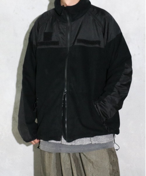 MILITARY(ミリタリー)の「U.S MILITARY/ユーエスミリタリー BAF ECWCS GEN2 LEVEL3 BLACK FLEECE JACKET BAF社製GEN2フリースジャケット(ブルゾン・メンズ・ブラック・LARGE/MEDIUM)」の3枚目の写真