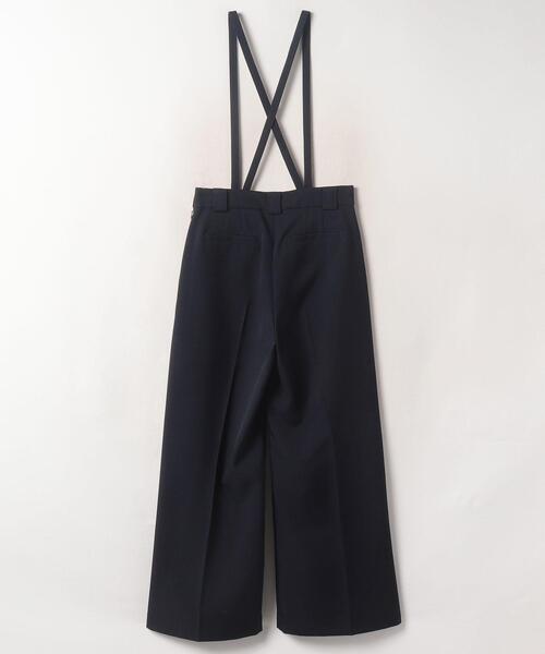 LANVIN en Bleu(ランバンオンブルー)の「サスペンダーワイドポケットパンツ(その他パンツ・レディース・ネイビー/キャメル・36/38)」の3枚目の写真