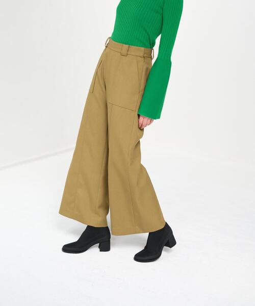 LANVIN en Bleu(ランバンオンブルー)の「サスペンダーワイドポケットパンツ(その他パンツ・レディース・ネイビー/キャメル・36/38)」の8枚目の写真