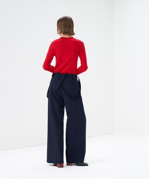 LANVIN en Bleu(ランバンオンブルー)の「サスペンダーワイドポケットパンツ(その他パンツ・レディース・ネイビー/キャメル・36/38)」の17枚目の写真