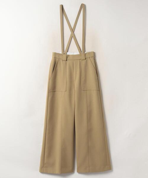 LANVIN en Bleu(ランバンオンブルー)の「サスペンダーワイドポケットパンツ(その他パンツ・レディース・ネイビー/キャメル・36/38)」の19枚目の写真