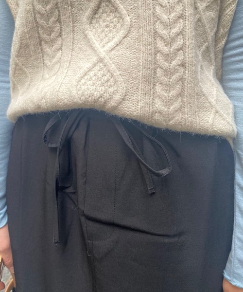 3.3 Field Trip （3.3フィールドトリップ）の「3.3 Field Trip／ストラップカーゴスカート 2991084（スカート・レディース・ブラック/ダークグレー・FREE）」の16枚目の写真