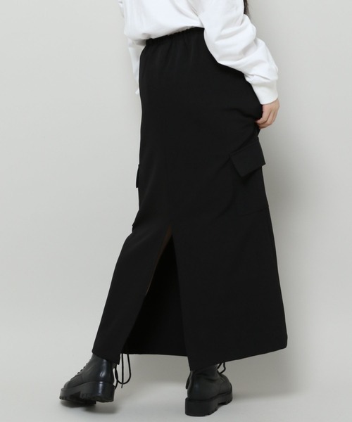 3.3 Field Trip （3.3フィールドトリップ）の「3.3 Field Trip／ストラップカーゴスカート 2991084（スカート・レディース・ブラック/ダークグレー・FREE）」の19枚目の写真