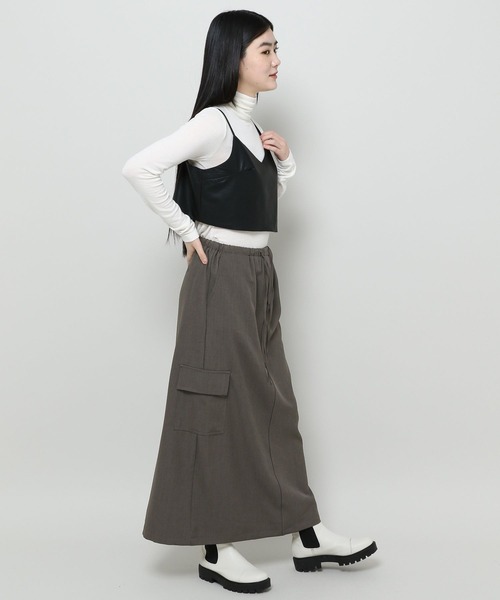 3.3 Field Trip （3.3フィールドトリップ）の「3.3 Field Trip／ストラップカーゴスカート 2991084（スカート・レディース・ブラック/ダークグレー・FREE）」の21枚目の写真