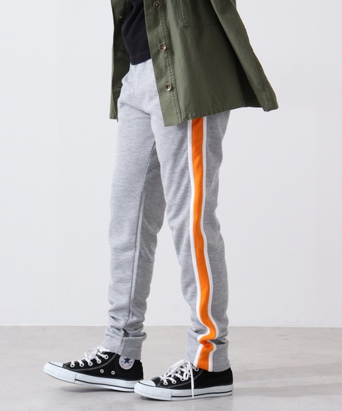 FUNALIVE(ファンアライブ)の「Fitted slim line skinny pants / フィットスリム ラインスキニーパンツ unisex(その他パンツ・メンズ・ブラウン/ミント/ネイビー/モカ/ブラック×イエロー/杢グレー/ブラック×ホワイト/ブラック×ベージュ/ベージュ/グレー系/ブラック・XL/L/M)」の18枚目の写真