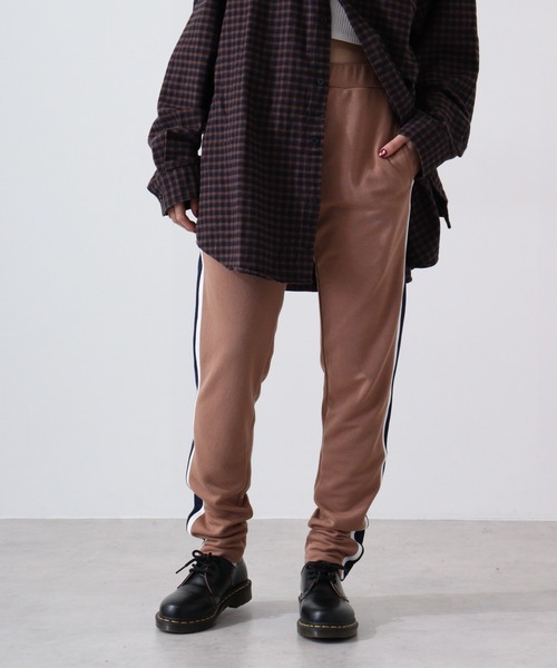 FUNALIVE(ファンアライブ)の「Fitted slim line skinny pants / フィットスリム ラインスキニーパンツ unisex(その他パンツ・メンズ・ブラウン/ミント/ネイビー/モカ/ブラック×イエロー/杢グレー/ブラック×ホワイト/ブラック×ベージュ/ベージュ/グレー系/ブラック・XL/L/M)」の22枚目の写真