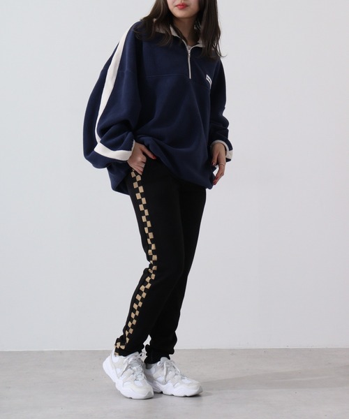 FUNALIVE(ファンアライブ)の「Fitted slim line skinny pants / フィットスリム ラインスキニーパンツ unisex(その他パンツ・メンズ・ブラウン/ミント/ネイビー/モカ/ブラック×イエロー/杢グレー/ブラック×ホワイト/ブラック×ベージュ/ベージュ/グレー系/ブラック・XL/L/M)」の16枚目の写真