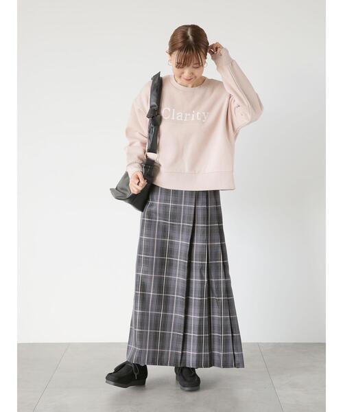 Lugnoncure（ルノンキュール）の「フロントロゴ裏起毛スウェット（Tシャツ/カットソー・レディース・オフホワイト/ブラック/ピンク・F）」の7枚目の写真