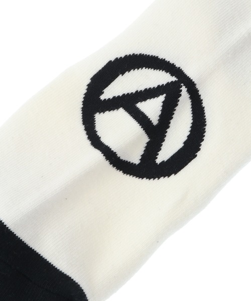 Candy Stripper（キャンディストリッパー）の「NOBODY BEATS CANDY RIB HIGH ソックス（ソックス/靴下・レディース・オフホワイト/ブラック/ライトブルー・FREE）」の4枚目の写真
