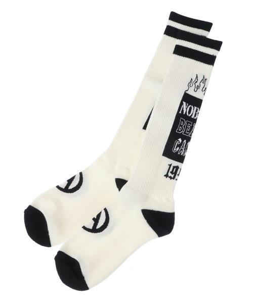 Candy Stripper（キャンディストリッパー）の「NOBODY BEATS CANDY RIB HIGH ソックス（ソックス/靴下・レディース・オフホワイト/ブラック/ライトブルー・FREE）」の7枚目の写真