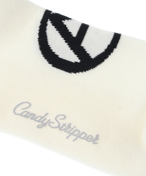 Candy Stripper（キャンディストリッパー）の「NOBODY BEATS CANDY RIB HIGH ソックス（ソックス/靴下・レディース・オフホワイト/ブラック/ライトブルー・FREE）」の11枚目の写真