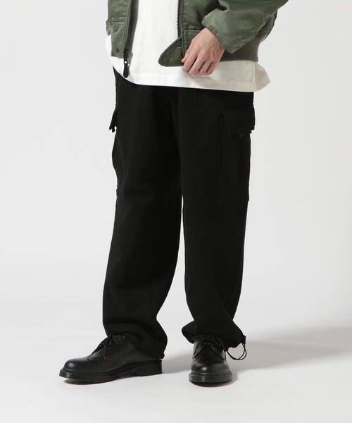 AVIREX（アヴィレックス）の「《直営店限定》HEAVY WEIGHT SWEAT CARGO PANTS / ヘビーウェイト スウェット カーゴパンツ / AVIREX / アヴィレックス（スウェットパンツ・メンズ・ブラック/グレー・MEDIUM/X-LARGE/LARGE）」の6枚目の写真