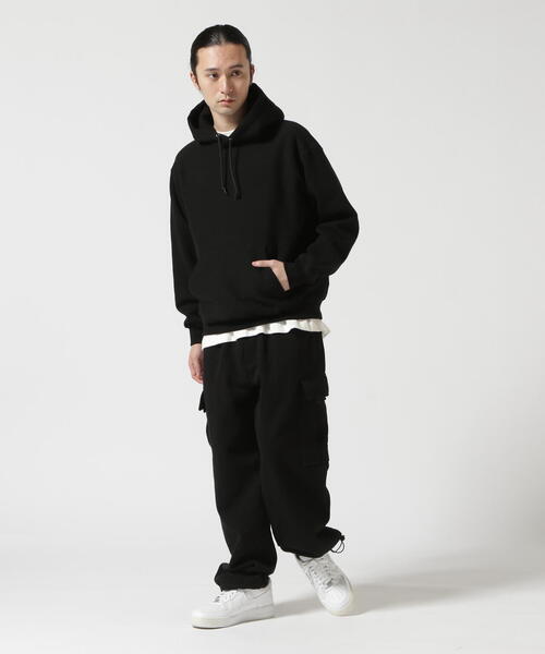 AVIREX（アヴィレックス）の「《直営店限定》HEAVY WEIGHT SWEAT CARGO PANTS / ヘビーウェイト スウェット カーゴパンツ / AVIREX / アヴィレックス（スウェットパンツ・メンズ・ブラック/グレー・MEDIUM/X-LARGE/LARGE）」の7枚目の写真