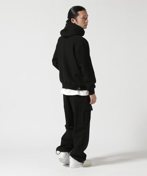 AVIREX（アヴィレックス）の「《直営店限定》HEAVY WEIGHT SWEAT CARGO PANTS / ヘビーウェイト スウェット カーゴパンツ / AVIREX / アヴィレックス（スウェットパンツ・メンズ・ブラック/グレー・MEDIUM/X-LARGE/LARGE）」の8枚目の写真